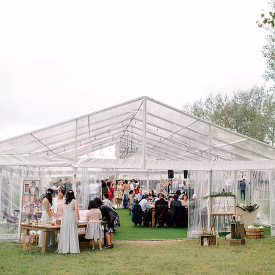 판매를 위한 알루미늄 영원한 명확한 투명한 지붕 PVC/유리벽 큰천막 결혼식 천막