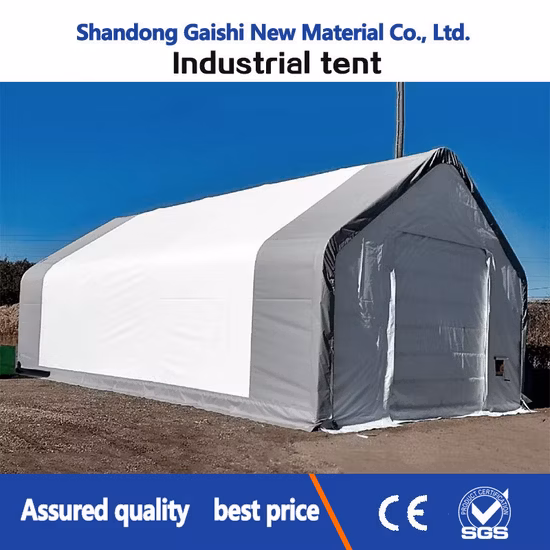 산업 저장 대피소 PVC 덮개 차고 버스 천막 강철 구조물 창고 천막 닫집 천막